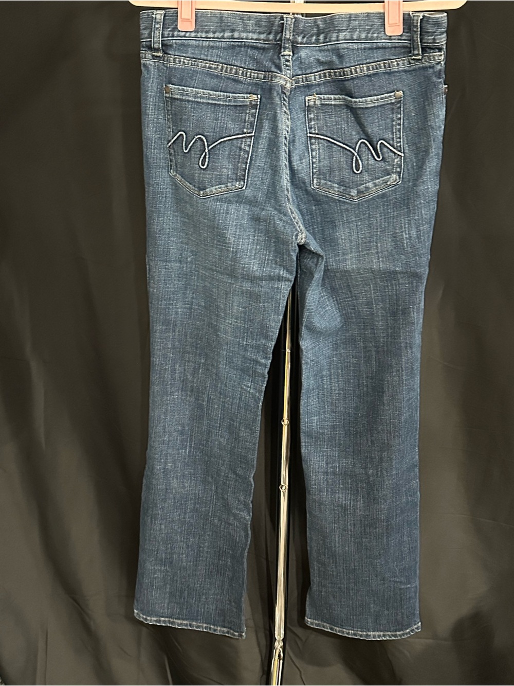 Women’s Mid-Rise Bootcut Jeans in Blue - Picture 2 of 5